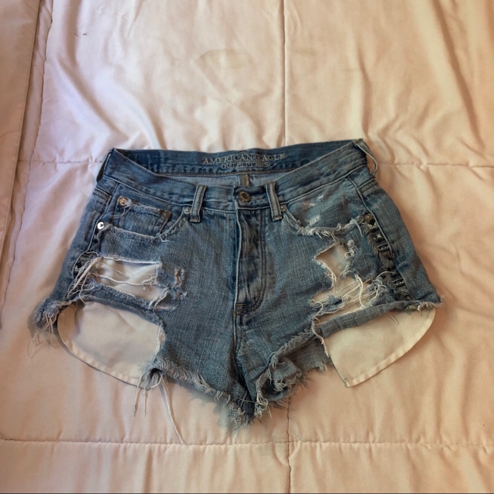 American eagle vintage hi-rise festival shorts